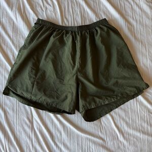Army Green Workout Shorts